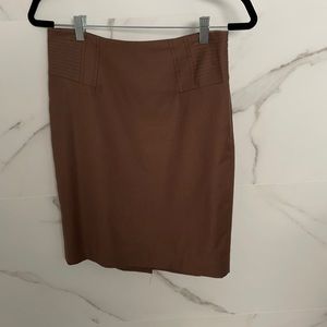 Dark tan Pencil skirt The Limited